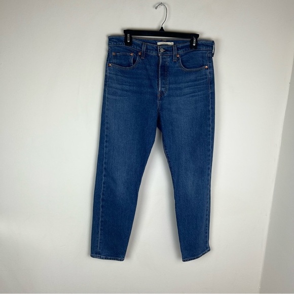 Levi’s Dark Wash Wedgie Straight Leg Jeans Size 31 - Picture 5 of 9
